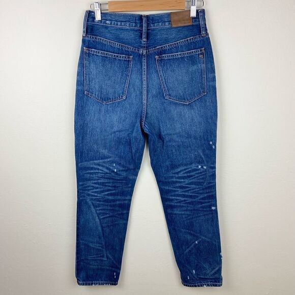 Madewell Classic Straight Light Distressed Jeans in Croston Wash - Picture 7 of 9